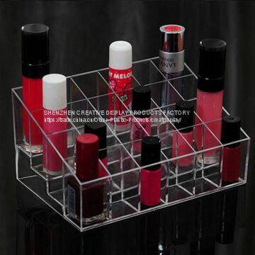 Acrylic 24 Lipstick Holder Display Cosmetic Organizer Makeup Case Storage photo-4