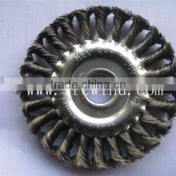 4" knot wire wheel brush