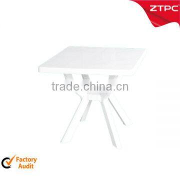 Outdoor plastic square table white color