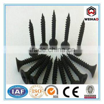 3.5*25 Black Plastic Chipboard Drywall Screw with Drilling &Tapping