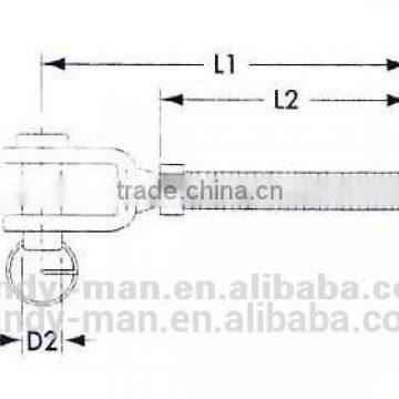 Horizontal Lifeline System Component Stainless Steel Threaded Jaw Terminal photo-3