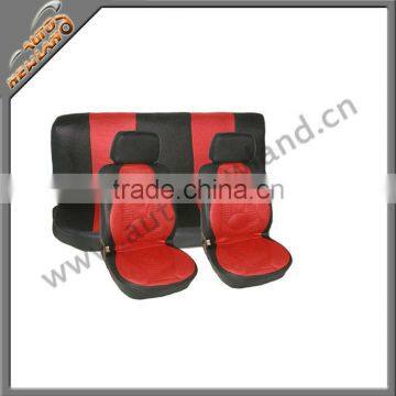 red polyester car seat covers