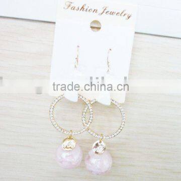 fashion rhinestone dangle earring/jewelry