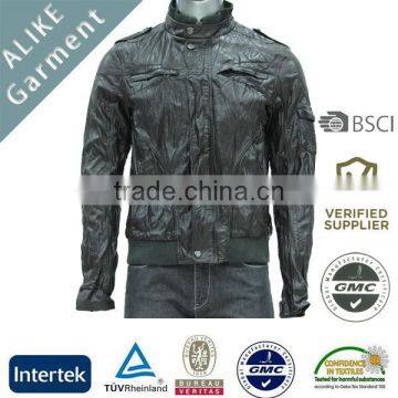 ALIKE man harley leather hunting jacket