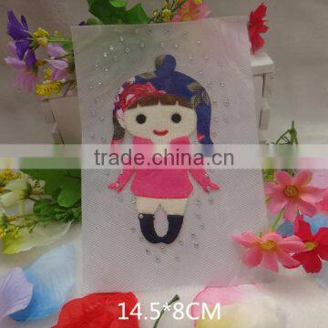 2016 Hot Sale Cute Lively Custom Heat Transfer Label Sticker With Diamond photo-5