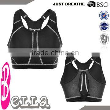 four needle six thread nylon/spandex high function body building sexy brazil bra