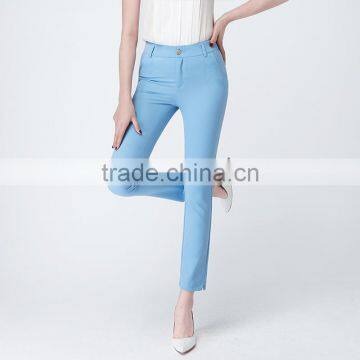 2017 New Spring and Summer Nine Pants Thin Straight Legged Female Waist Loose and Casual Trousers Sample Custom photo-3