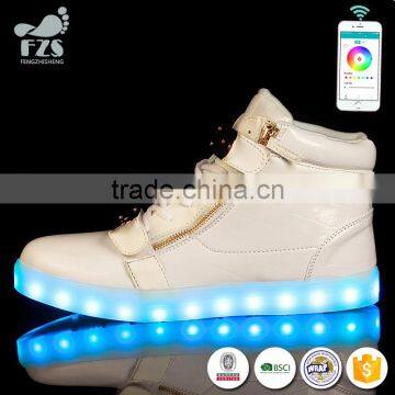 2016low MOQ With App Controlled Bluetooth Twin Lamp Dance ODM Led Light up Shoes photo-2