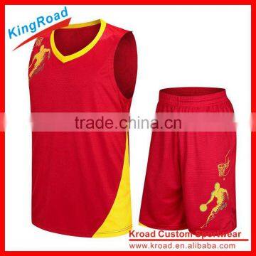 custom basketball jersey maroon color, quick dry basketball uniforms
