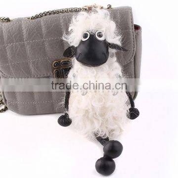 CX-R-52 Lastest Design Hot Fashion Cheap Custom Lamb Fur Keychain photo-5