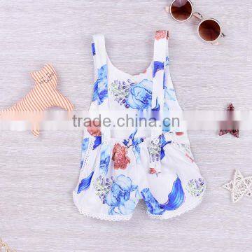 2017 Summer Children's Wear Wholesale Baby Clothes With Flowers photo-3