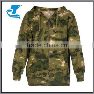 Hoodie Women Camo Jacket