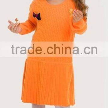 2016 new design fashion girls pullover sweater