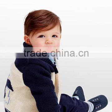 Baby Full Zip Latest Fashion Bird Shawl Cardigan photo-3