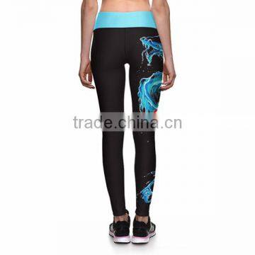 2017 High Quality Custom Made Women Blank Fitness Sublimation Yoga Leggings For Women photo-3
