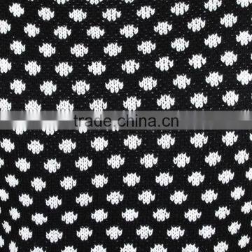 Crew Neck Black Pullover Men Wool Blend Sweater With Decorative Dots photo-3