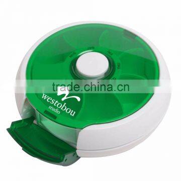 Push-It Pill Dispenser - Has a Push Button Center to Rotate Daily Dosage of Tablets or Capsules and Comes With Your Logo photo-5