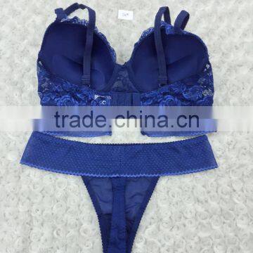 Hot Women Underwear Sexy Fancy Lace G-string Bra Panty Set photo-6