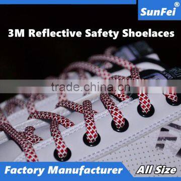 Sneaker 3M Round Reflective Replacement Vintage Shoe Laces Manufacturer with factory price provide custom service