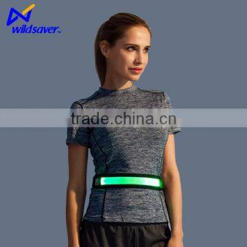 sport running belt with LED warning lights