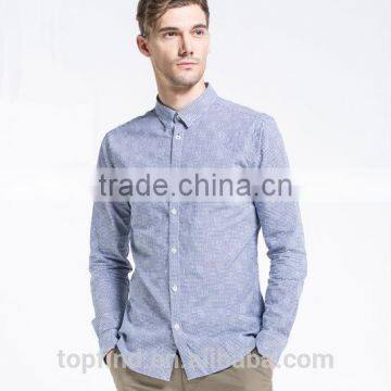 Latest style cotton long sleeve plaids youth young men shirts