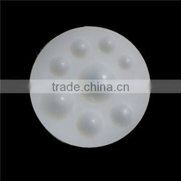 Silicone Resin Mold Round White 8.4cm Dia.