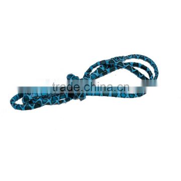 Blue Snakeskin Pattern Flat PU Leather Cord