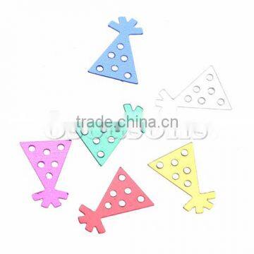 Polyvinylchlorid Sequins Christmas Hats At Random 13mm x 9mm,50 Grams