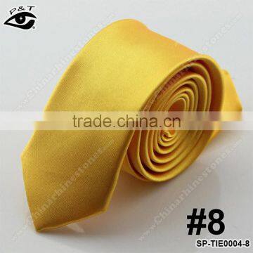 22 Colors NECK TIE SILK TIE SKINNY SOLID NECK TIE photo-3