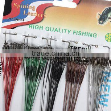Hot Sale 100pcs/set 5 Colors Stainless Steel Coated Fishing Trace Lure Wire Spinner Leader Hooks Swivel Interlock Snaps photo-6