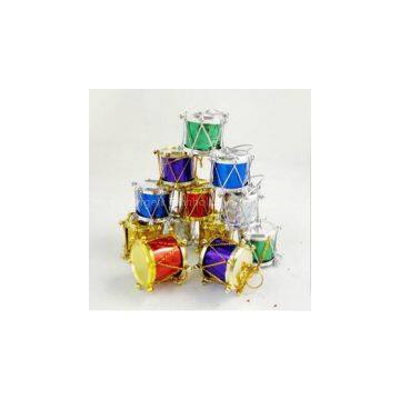 M53 4 sizes drum pendant ornaments factory supply drum toy for Christmas Trees decoration