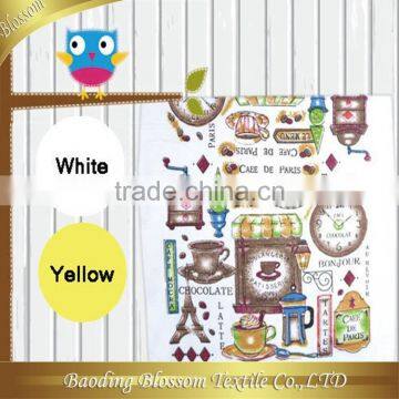 wholesale private label reactive printed microfiber kitchen towel 50*70cm