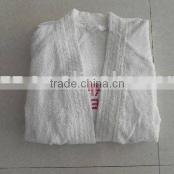 100% cotton terry bathrobe,hotel bathrobe