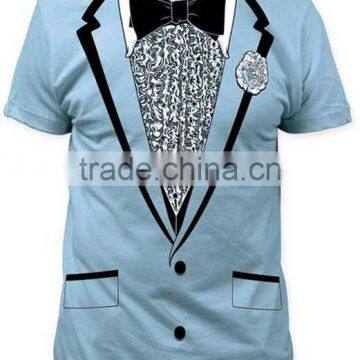 Fashion design hot sell high quality korean men t-shirt