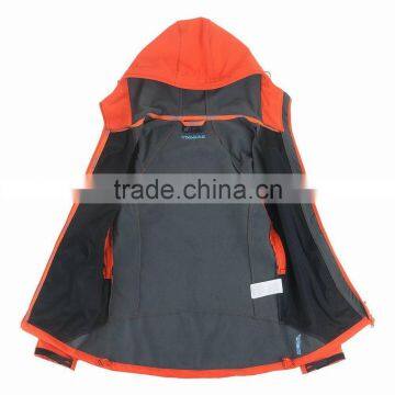 2016 Orange Women Softshell Jacket With Hood photo-2