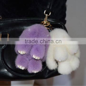 SJ696 Lovely Mink Material Rabbit Shape Key Chains