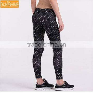 Custom Hot Fashion Black High Waistband Basic Design Womens Yoga Leggings photo-2