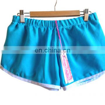 Bright Blue Lightweight Sporty Beach shorts drawstring beach shorts