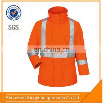 High Vis oil field men jacket safety reflective jacket