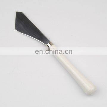 White Round Wooden Handle Painting Knife