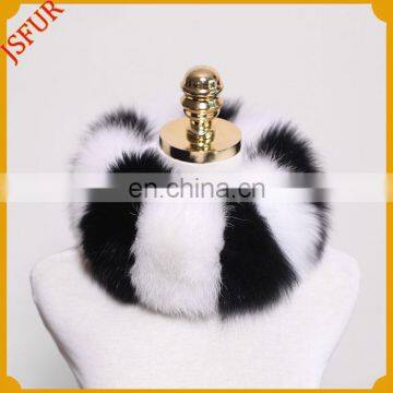 Wholesale Customized Adult Scarf Genuine Fox Fur Big Size Neckerchief