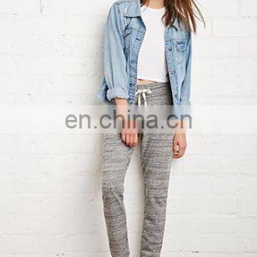 2016 Cheap Women Fashion Cotton Gray Sport Pants