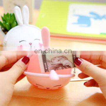 Cartoon Silicone Coin Wallet Korean Cute Rabbit Coin Purse Candy Color Packet Fashion Women Bags photo-5