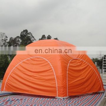 full covered orange inflatable spider tent