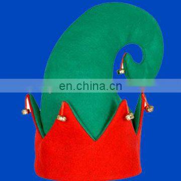 Promotional green felt elf hat for christmas holiday