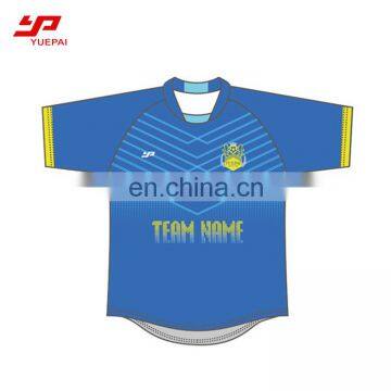 Custom short sleeve sublimation digital printing slim fit soccer jersey