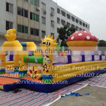 Hot sale commercial grade PVC Tarpaulin brand new FU056 inflatable mushroom fun city