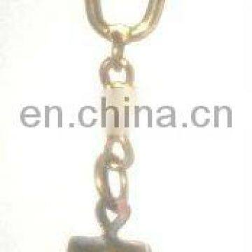 Brass Lucky Key Chain