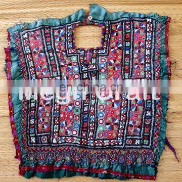 Vintage Banjara Boho Yock Neck- Gypsy Bohemian Yock Neck Patch- Indian Boho Banjara Yoke Neck