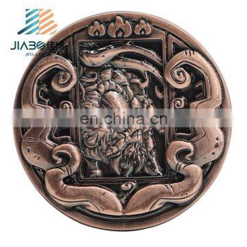 Commemorative Souvenir Custom Antique Copper Coin Medallion Badge With High Quality photo-5